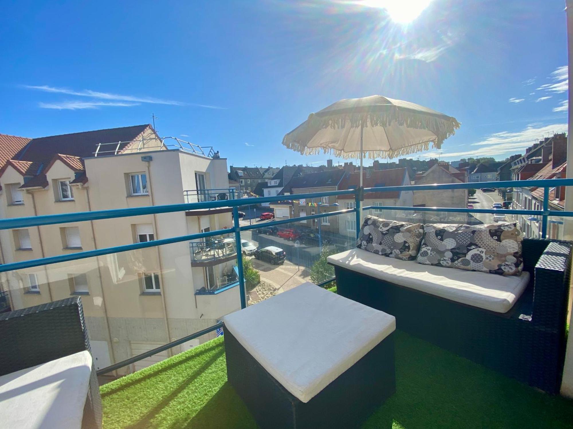 Fl’Heurt de Mer appartement au pied de la plage, vue mer Le Portel Eksteriør bilde